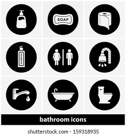 Bathroom / Restroom Icon Set