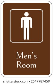 Bathroom restroom sign for park