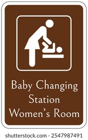 Bathroom restroom sign for park