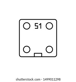 Bathroom scale, gadget icon. Element of gadget icon