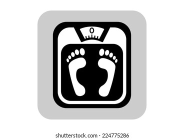 Bathroom scale icon