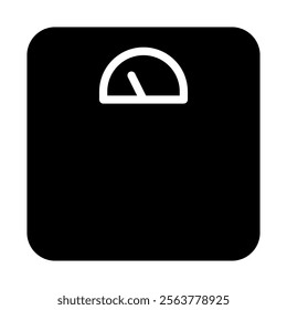 Bathroom scale icon. Concept of weight, diet, and health.