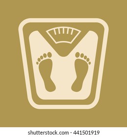 Bathroom Scale Icon. Eps-10.