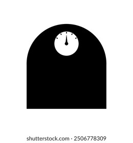 Icono de escala de baño ilustrado sobre fondo