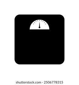 Bathroom scale icon illustrated on background