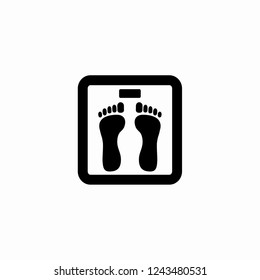 Bathroom scale icon . Vector  Eps 10 