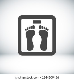 Bathroom scale icon . Vector  Eps 10 