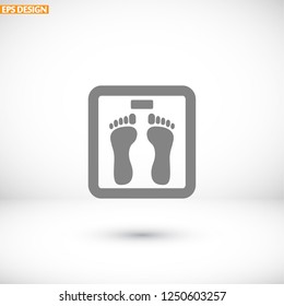 Bathroom scale icon . Vector  Eps 10 