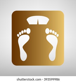 Bathroom scale sign