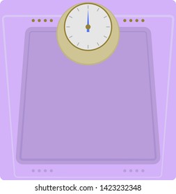 Bathroom Scale Vector art Illustration