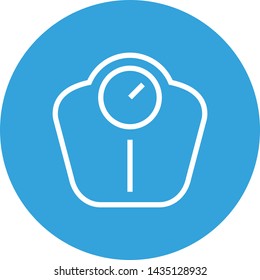 Bathroom Scale Weight Loss Outline Icon