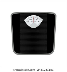 Bathroom scales. Home device for weighing, Isolated on white background. Eps10 vector illustration.