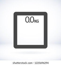  bathroom scales  icon. Vector  Eps 10 