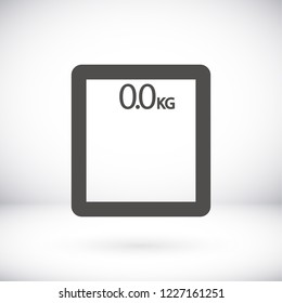  bathroom scales  icon. Vector  Eps 10 