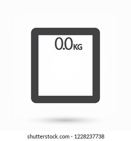  bathroom scales  icon. Vector  Eps 10 