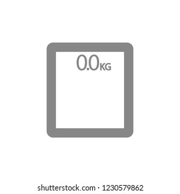  bathroom scales  icon. Vector  Eps 10 