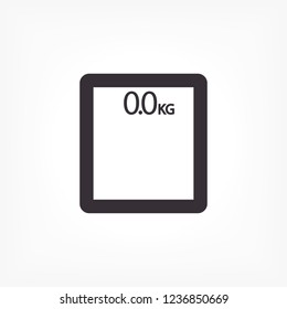  bathroom scales  icon. Vector  Eps 10 