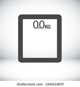  bathroom scales  icon. Vector  Eps 10 