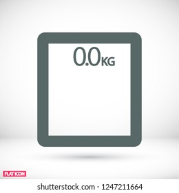  bathroom scales  icon. Vector  Eps 10 