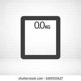 bathroom scales icon. Vector Eps 10 . Lorem Ipsum Flat Design