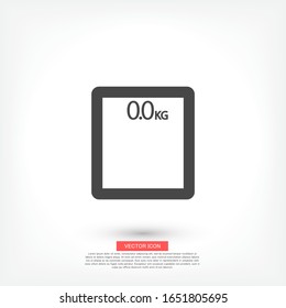 bathroom scales icon. Vector Eps 10 . Lorem Ipsum Flat Design