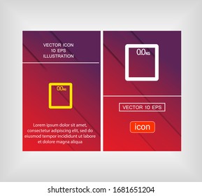bathroom scales icon. Vector Eps 10 . Lorem Ipsum Flat Design