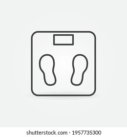 Escales de baño contorno icono de concepto de vector o elemento de diseño