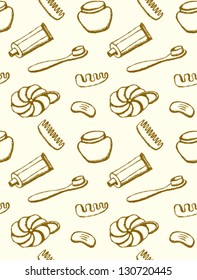 Bathroom seamless pattern