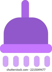 Ducha de baño, ilustración, vector sobre fondo blanco.
