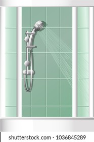 Bathroom shower interior