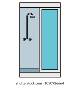 bathroom shower isolated icon