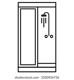 bathroom shower isolated icon