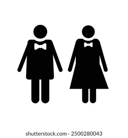 Bathroom Sign Icon Restroom Toilet Gender Boy  and Girl. public toilet eps 10