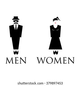 Bathroom signs