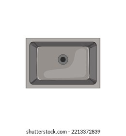 bathroom sink ceramic cartoon. bathroom sink ceramic sign. isolated symbol vector illustration