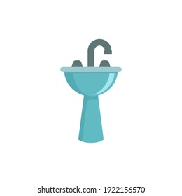 bathroom sink icon of color style design vector template