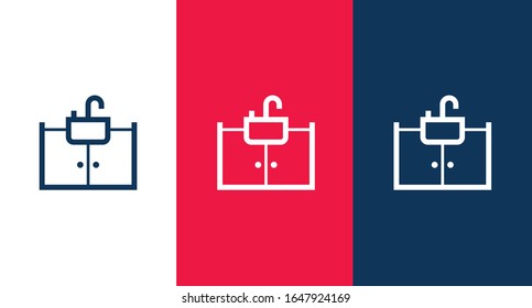 Bathroom sink icon for web and mobile