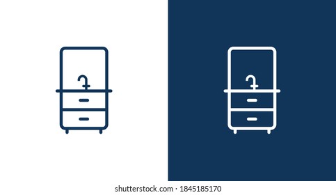 Bathroom sink icon for web and mobile