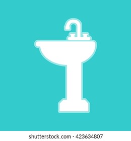Bathroom sink sign