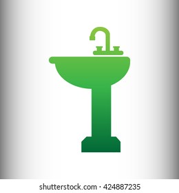 Bathroom sink sign