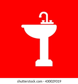 Bathroom sink sign