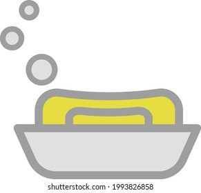 Bathroom soap, illustration, on a white background.