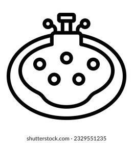 Bathroom spa icon outline vector. Physical therapy. Medical hydro