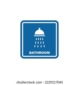 Ilustración vectorial del símbolo del baño