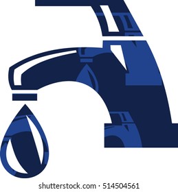 Bathroom tap icon