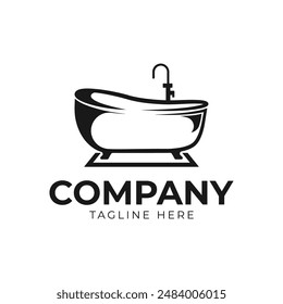 Bathroom tile design. Vector design of bathtub and floor tiles. Ceramic tile illustration