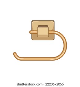 bathroom toilet paper holder cartoon. bathroom toilet paper holder sign. isolated symbol vector illustration