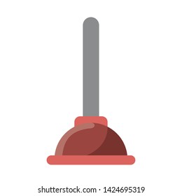 Bathroom toilet pump isolated vector illustration graphic design