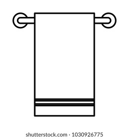 bathroom towel hanging icon