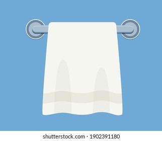 The Bathroom Towel. Isolated Vector Illustration